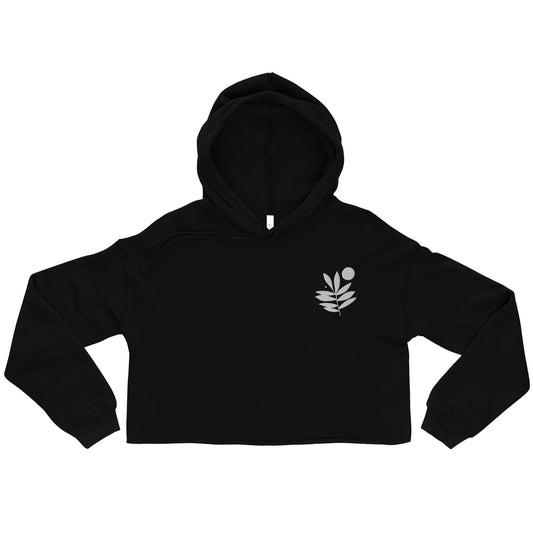 Product RFW LAB Simple Things embroidered crop hoodie in black