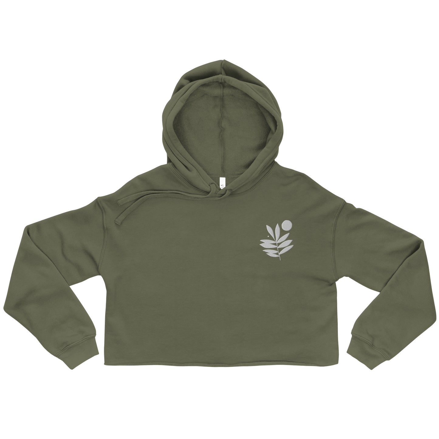 ProducRFW LAB Simple Things embroidered crop hoodie in green